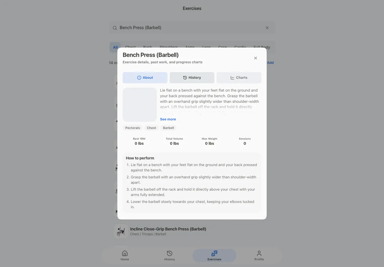 Exercise About in the Web app, light appearance