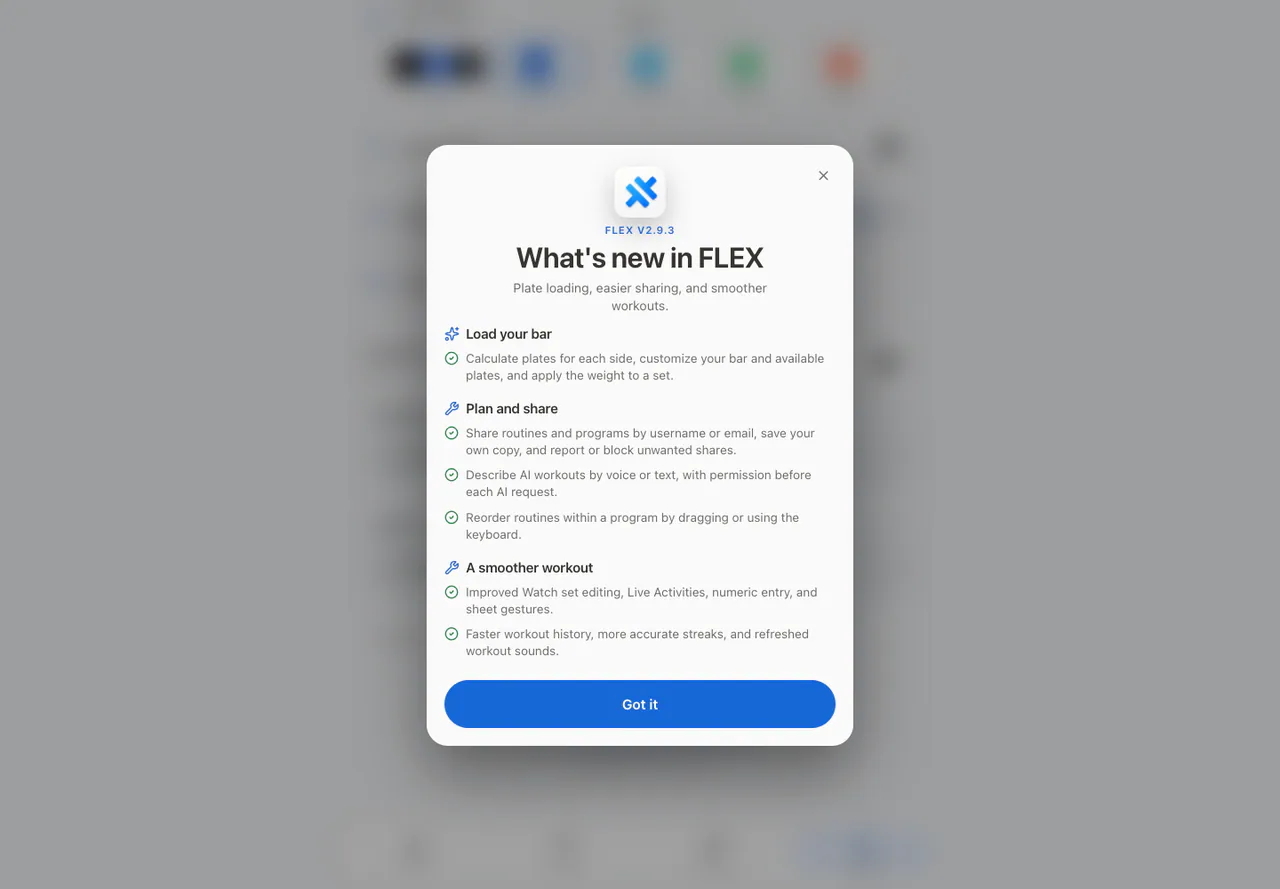Release Notes in the Web app, light appearance